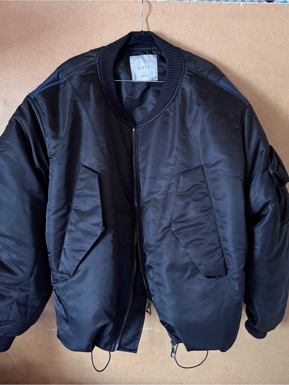 Men's Black Bomber Jacket by
